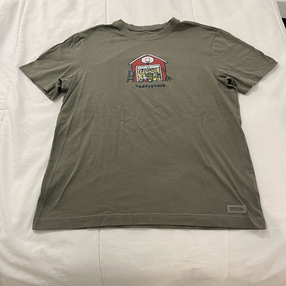 Men’s Life Is Good Olive T-Shirt